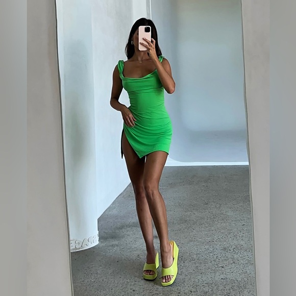 Tiger Mist Joslin Dress in Green Size XS Mini Dress - Picture 4 of 15